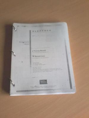 Manual de Klepner Publicidad J Thomas Russell Fotocopias
