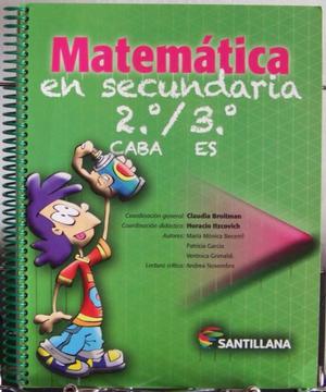 Matemática En Secundaria 2/3 - Editorial Santillana