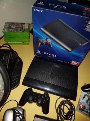 Playstation 3 - Ps3 2 Joystick+kit Volante +internet Subasta