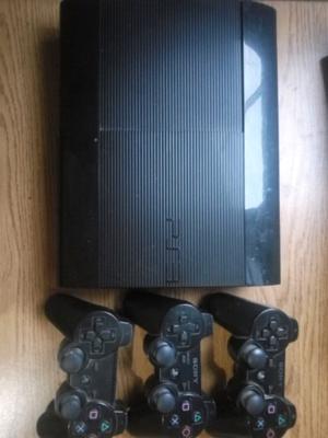 Ps3 super slim,3joystick mas 6 juegos y microfono ps3