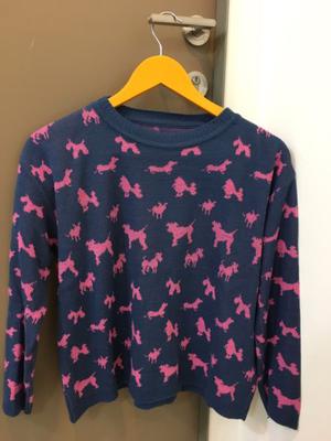 Sweater mujer azul y rosa