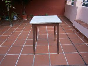 mesa de madera 60 x 60 x77