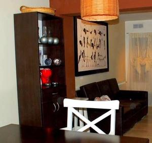 1 Mueble de madera color wengue