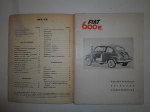 MANUAL ANTIGUO FIAT 600E