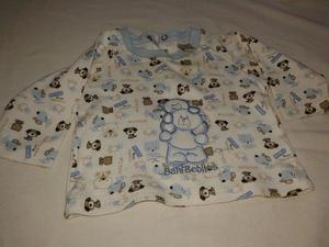 REMERA Algodon Grueso BORDADO DANI 1 a 4meses