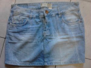 VENDO POLLERA CORTITA DE JEANS, TALLE 38, “BY DEEP”.