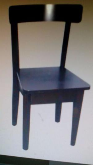 mesa y silla de madera para salón