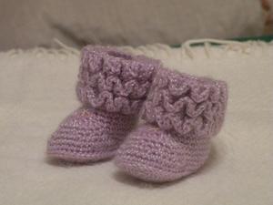 Botitas superabrigadas para bebes recien nacidos. Crochet.