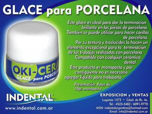 GLACE PARA PORCELANA. LABORATORIO DENTAL.-