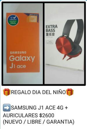 ➡Samsung J1 Ace 4g + Auricular $ //Nuevos, liberados,