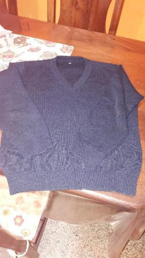 Sweater colegial azul