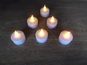 Velas De Leds Titilan Ambar. Parecen Reales!!! Con Pila