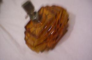 perfumero ar-deco  vidrio caramelo tallado(3