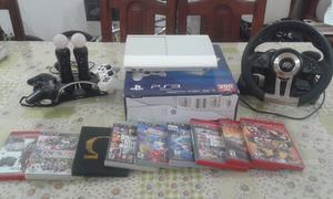 playstation 3 blanca completa