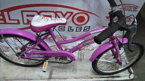 Bici Playera Niña Rod 20 "Violeta" Restaurada