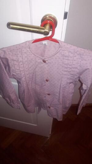 Camisas nuevas de jean y tela areglada con chaleco rosa