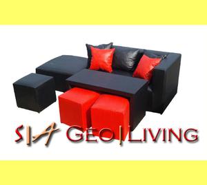 Juego de living Esquinero- Curna- sofa- sillón(oferta en
