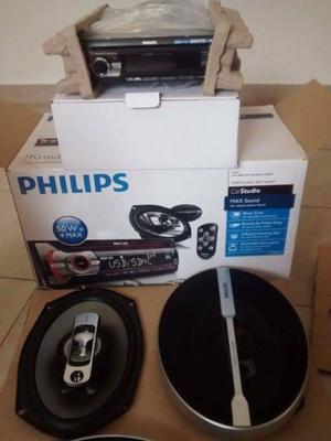 Stereo philips CMB parlantes 6x9"