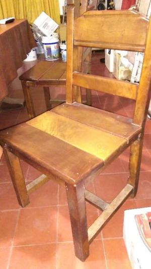 Vendo 6 sillas de Algarrobo