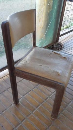 sillas de madera a retapizar LEER DESCRIP 
