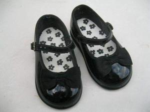 zapatos de charol con moño para bebes talle 11 cm imported