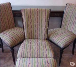 4 bellas sillas de estilo en impecable estado