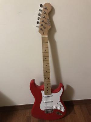 Guitarra eléctrica roja