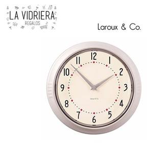 Reloj De Pared Retro Blanco - La Vidriera Regalos