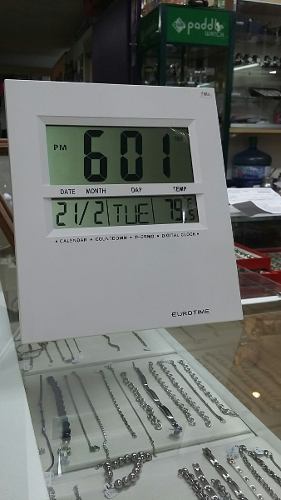 Reloj De Pared/escritorio Digital Alarma Temperatura Etc