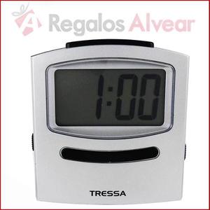 Reloj Despertador Tressa Dd218-blanco Digital Con Luz