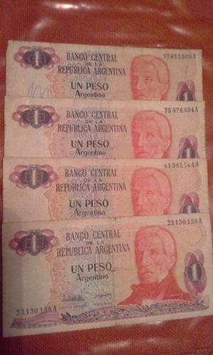 billetes de un peso argentino