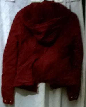 Campera gamuzada con abrigo y capucha desmontable envio