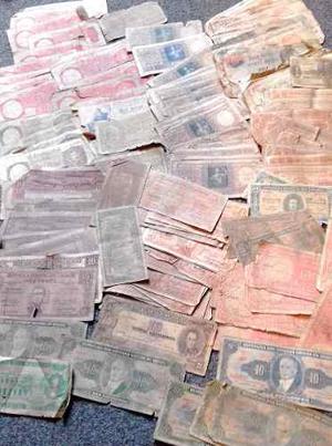 Gran Lote Billetes Antiguos Argentina Extranjeros Subasta $1