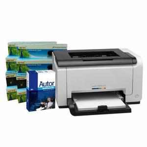 Impresora Laser Color Hp Cp nw + 8 Toner Aqx + Resma Aut