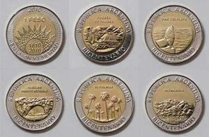 Moneda Bicentenario Sin Circular 1 Peso Lotex 