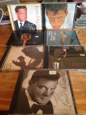 Pack 7 cds originales Luis Miguel.