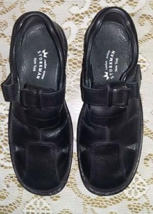 Sandalias franciscanas Storkman, Nro. 42, Negras (Hombre)