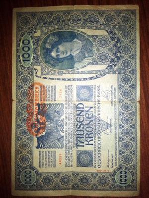 Billete  Tausend Kronen