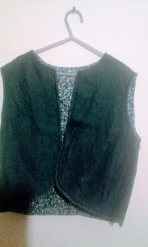 CHALECO DE MUJER DE JEAN REVERSIBLE TALLE  o S