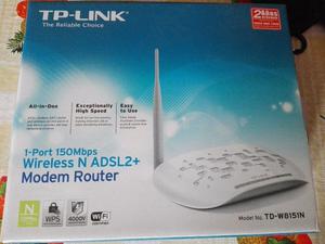 Módem Router Inalámbrico Adsl2+ N 150mbp Tp-link Td-n