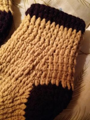 Medias de lana crochet