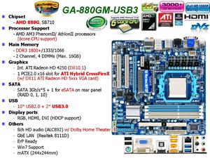 Motherboard Gigabyte Am3 gamer