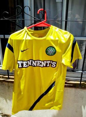 camiseta nike de celtic amarilla talle s