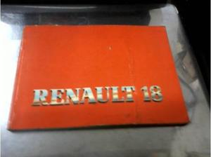 manual renault 18gtx85 guantera de coleccion$500