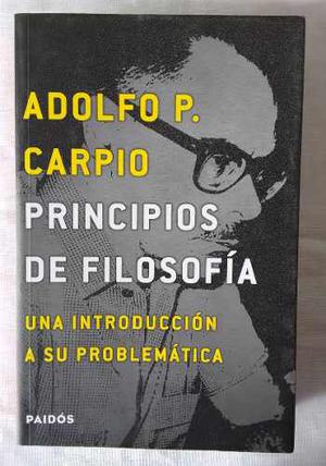 Carpio Principios De Filosofía: Ed. Paidos Original Ult