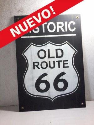 Cartel Route 66 pintado replica para decoracion