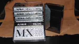 Cassettes de audio AIWA METAL nuevos sellados, japan