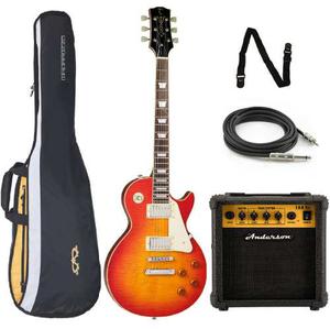 Combo Guitarra Eléctrica Les Paul + Amplificador 10w + Acc