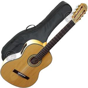 Guitarra Clasica Medio Concierto Electroacustica Funda Gtia
