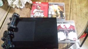 Play Station 3 Slim ps3 + juegos + joysticks + HDMI